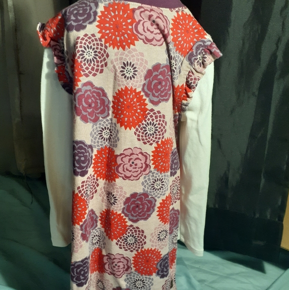 NWOT Tea Pink w/ Purple & Red Flowers Dress - Picture 4 of 5